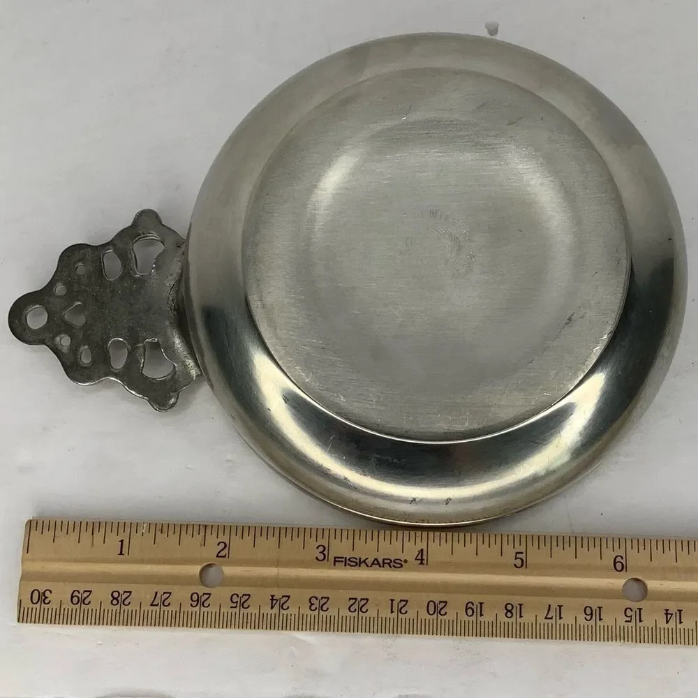 Vintage Woodbury Pewterers Porringer Bowl 5